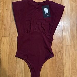 Burgundy bodysuit